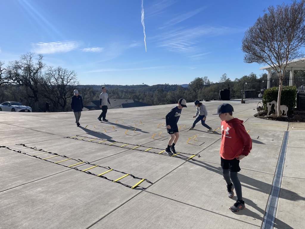Footwork ladder drill